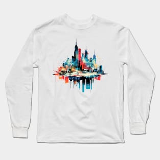 City Skylines Urbain World Fun Life Modern Challenge Long Sleeve T-Shirt